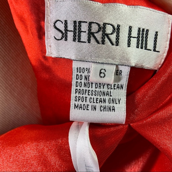 NEW Sherri Hill Size 6 Womens Red Cut Out Back Beaded Short Formal/Prom Dress - Picture 10 of 11